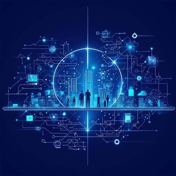 Image Description for Blog Article Digital Vanguard What It Is and Why It Matters for CompaniesType Digital Illustration Conceptual GraphicVisual